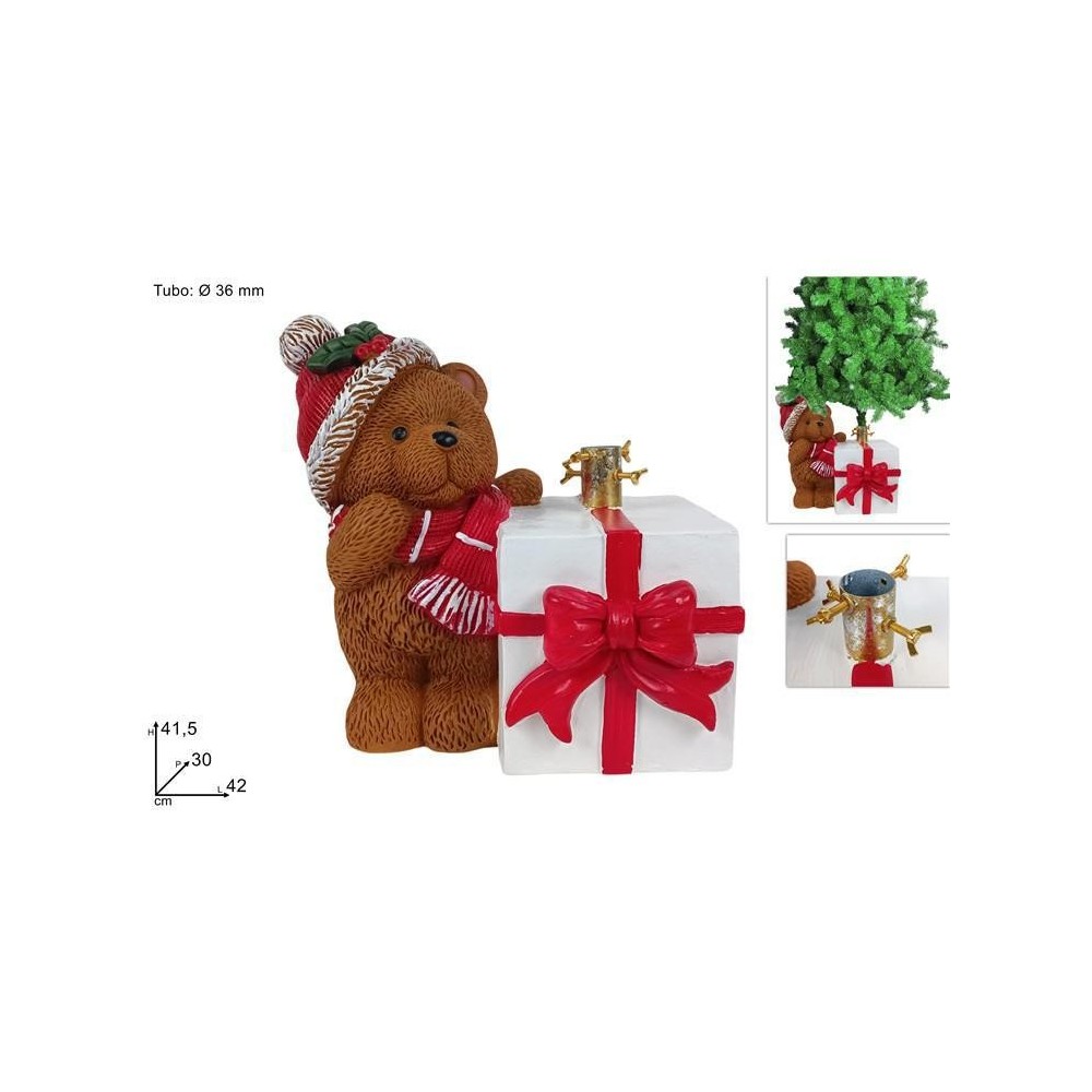 BASE ALBERO ORSETTO MARRONE CPACCO REGALO